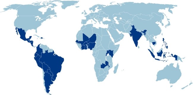 Growth countries where Oikocredit will focus its activities going forward Growth countries where Oikocredit will focus its activities going forward
