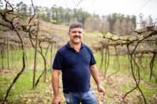 Vilson Ghisleri in his vineyard