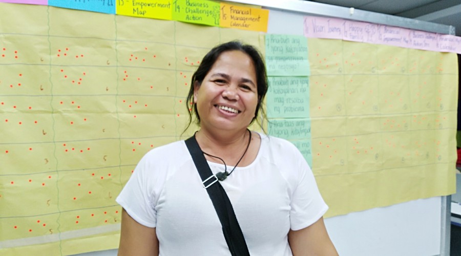 Josephine Osorio, a FALS project champion applied the methodology to her pig-farming business